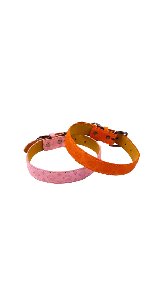 Paw print Dog collar
