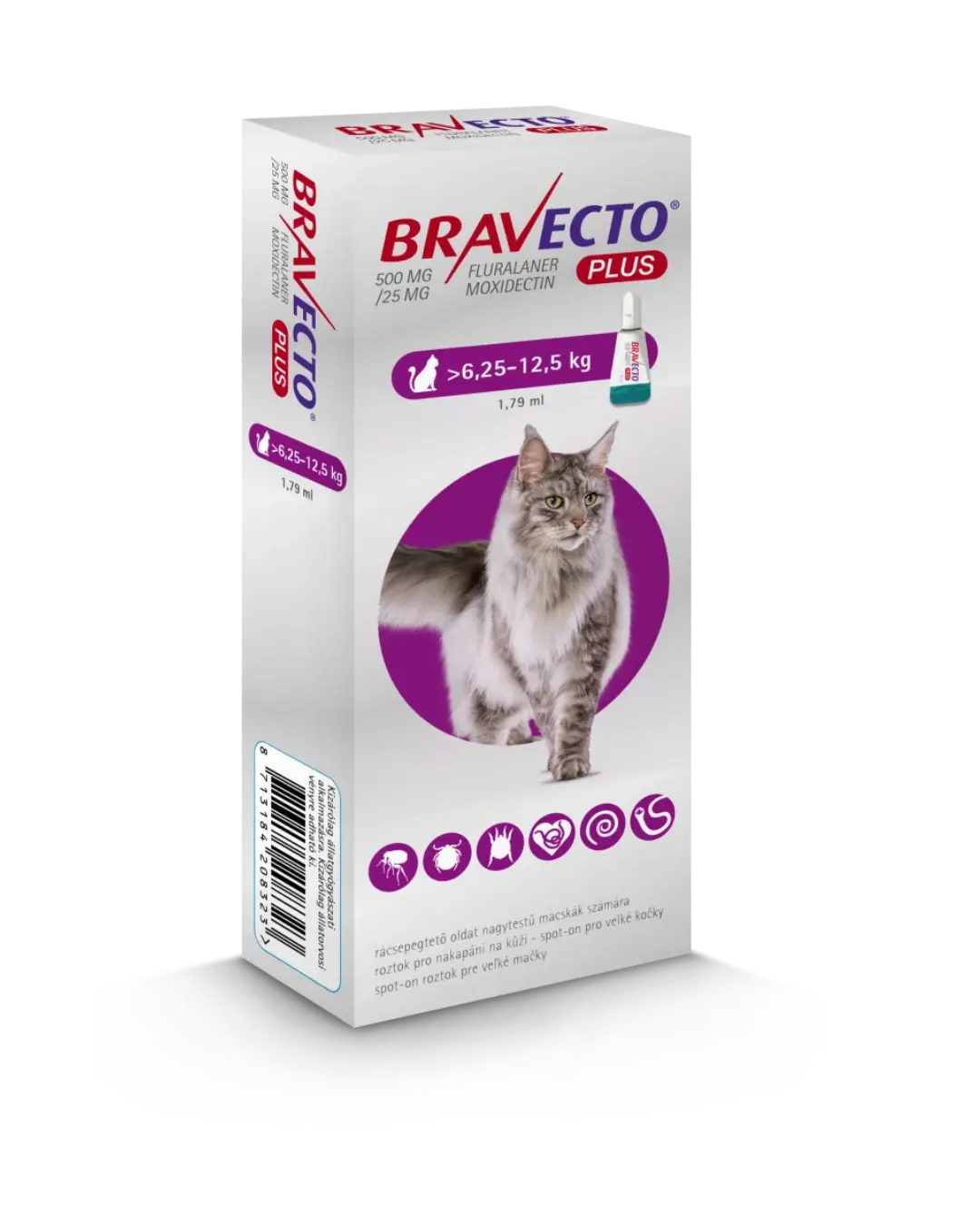 Bravecto Plus for Cat >6,25-12,5 kg