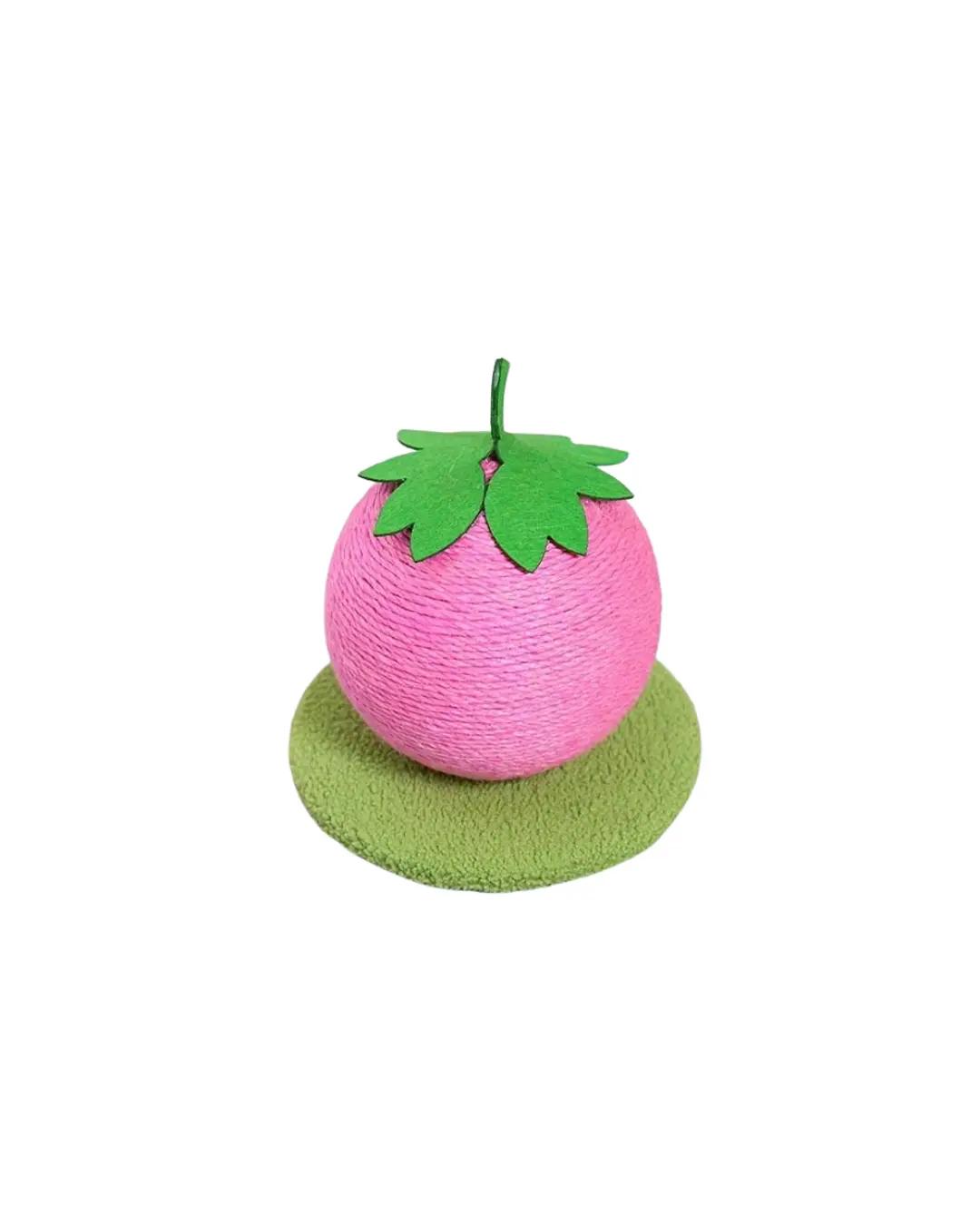 Strawberry Cat Scratching Ball 