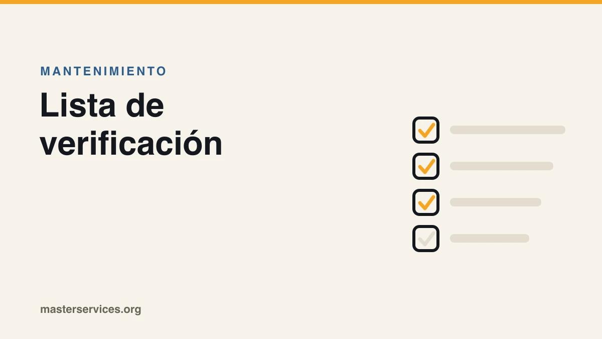 Lista de verificación de mantenimiento preventivo para estaciones de combustible