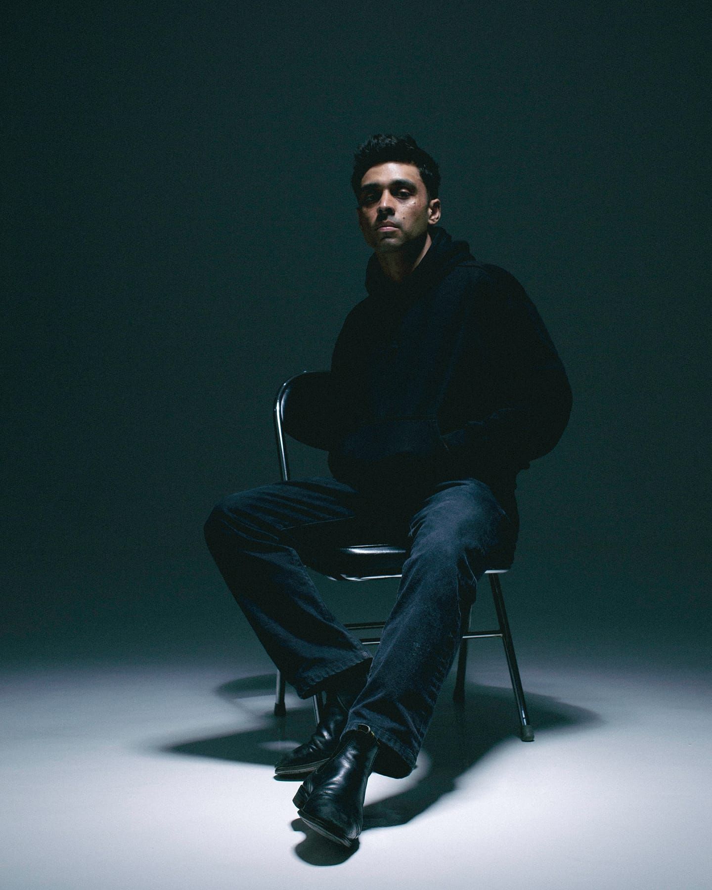 Profile shot of Jahl Herapath in studio