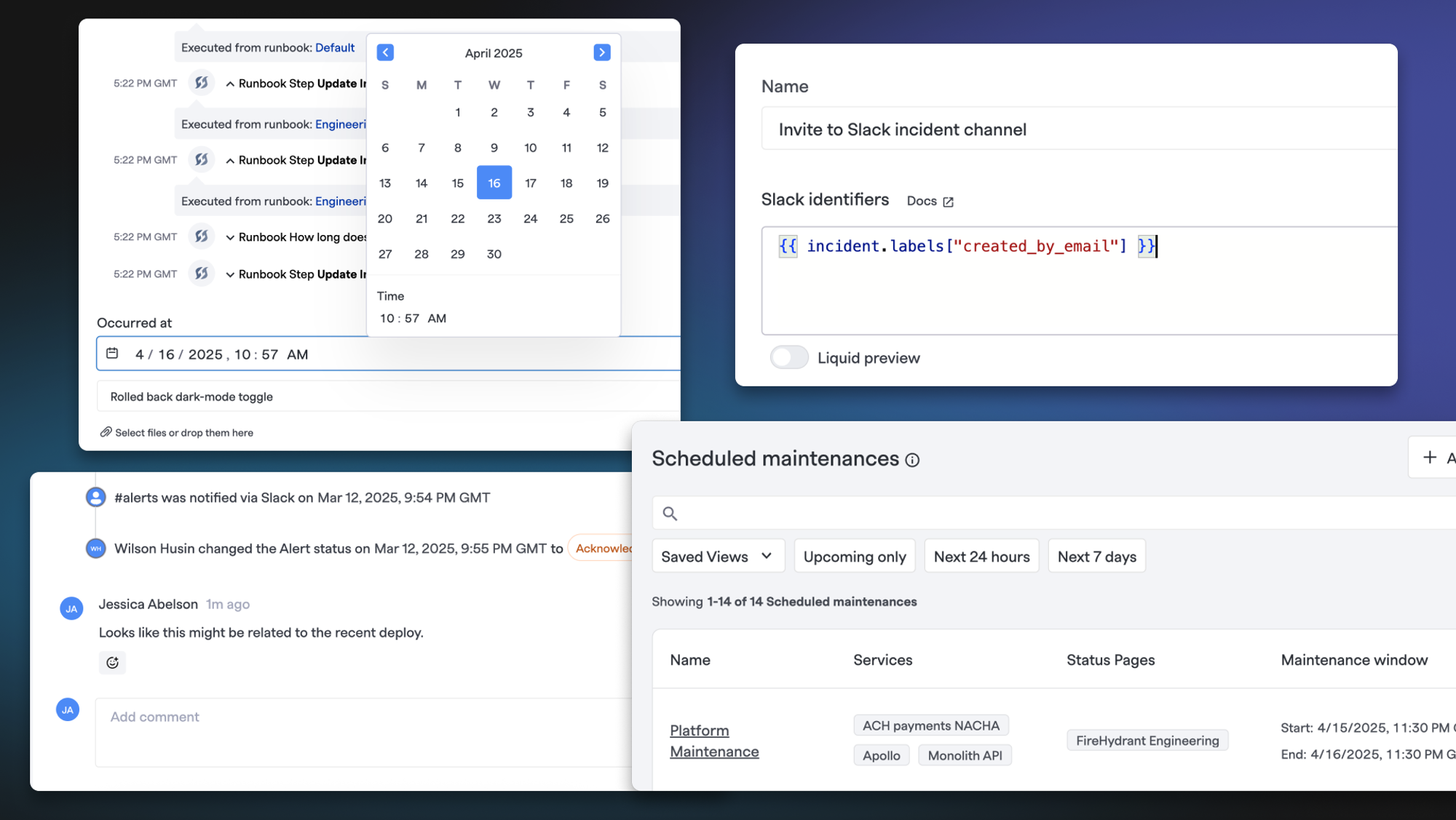 Incident Communication Improvements, More Liquid Variables, a Whole Lot of UI Upgrades, and Much More