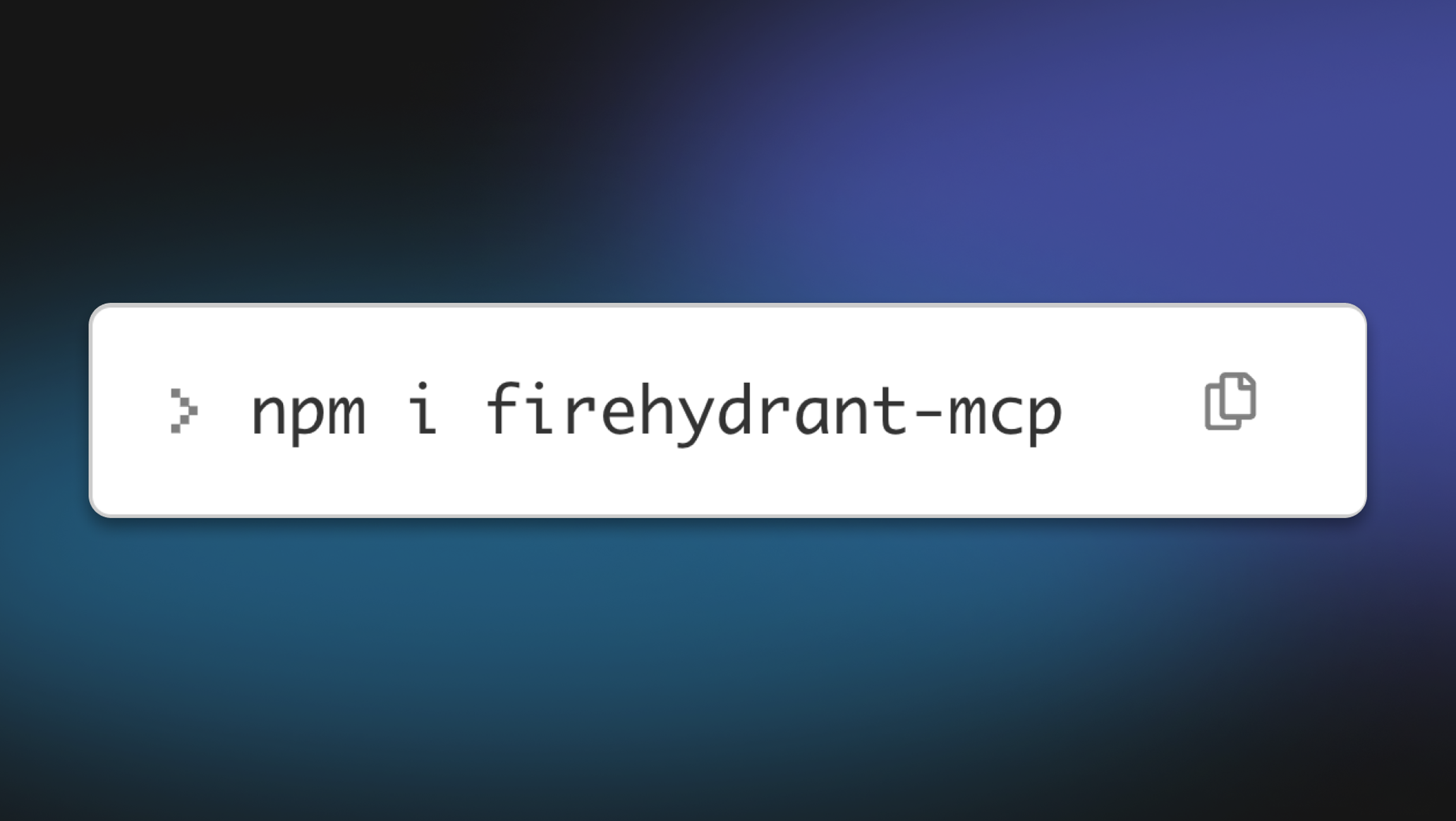 A screenshot of npm i firehydrant-mcp 