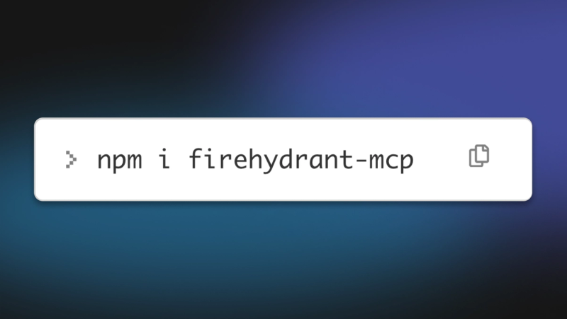 A screenshot of npm i firehydrant-mcp 