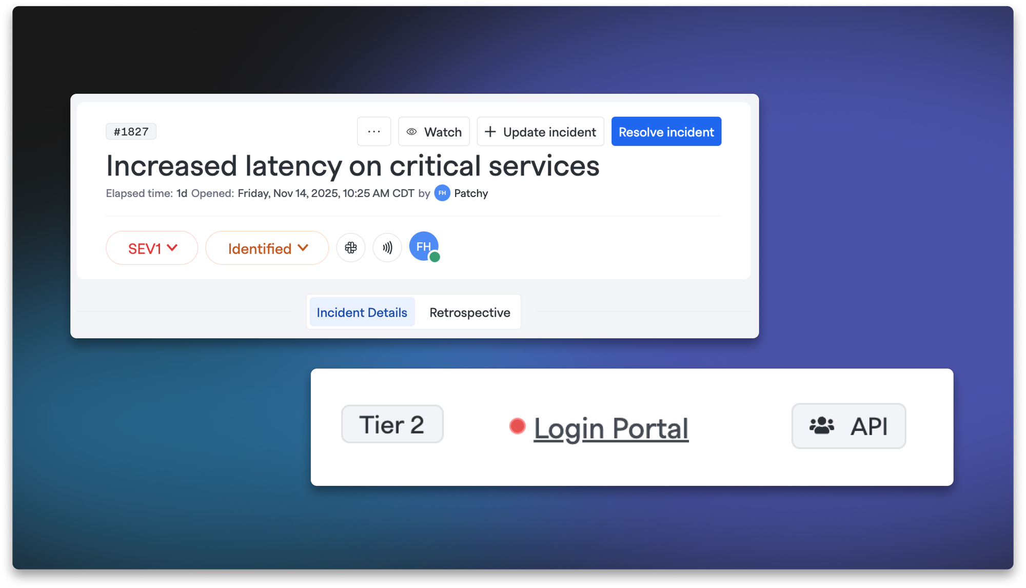 New Incident Navigation and Functionality Tiers