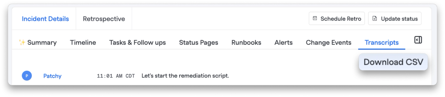 Download Transcript as CSV