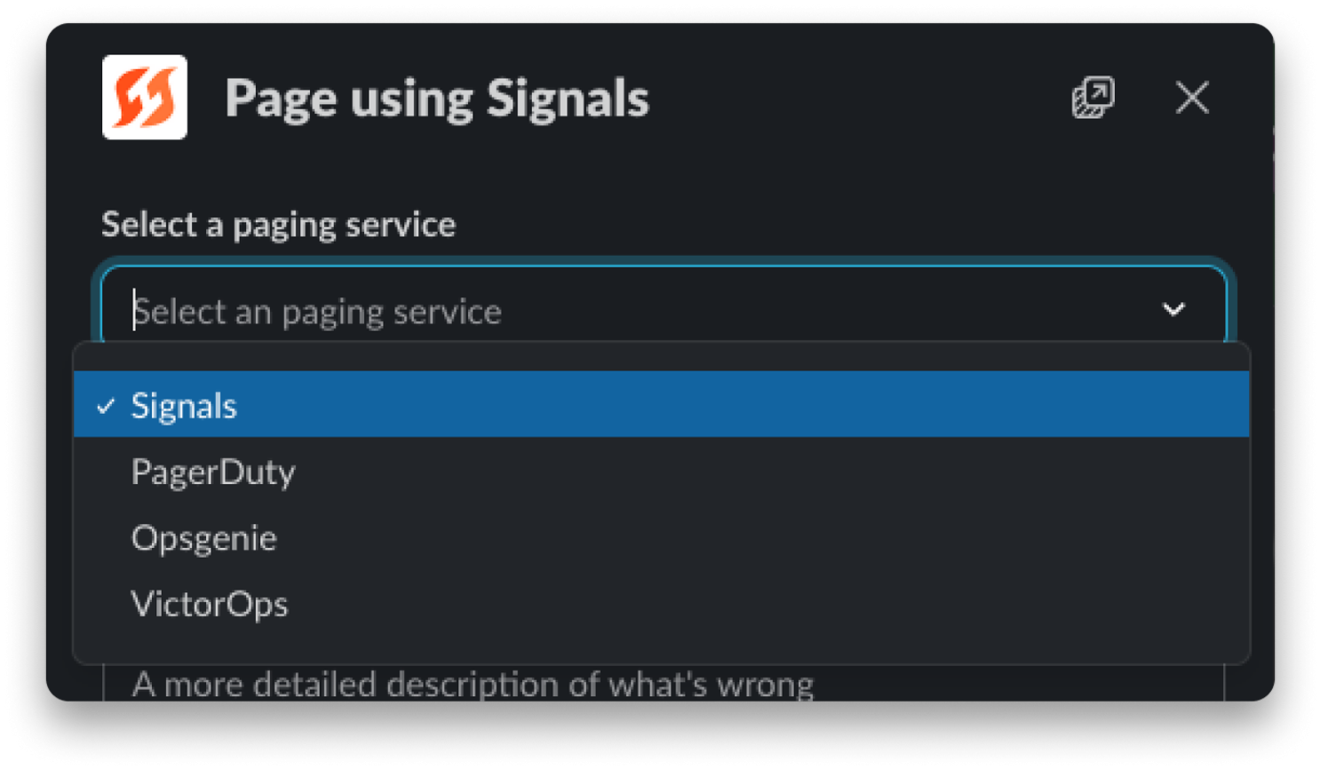 Page Signals from Slack