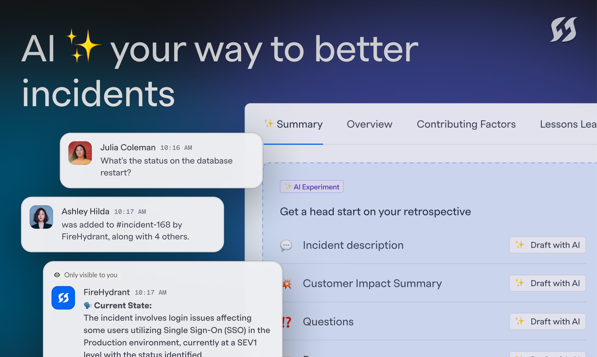 Introducing the new ✨ AI-Powered FireHydrant