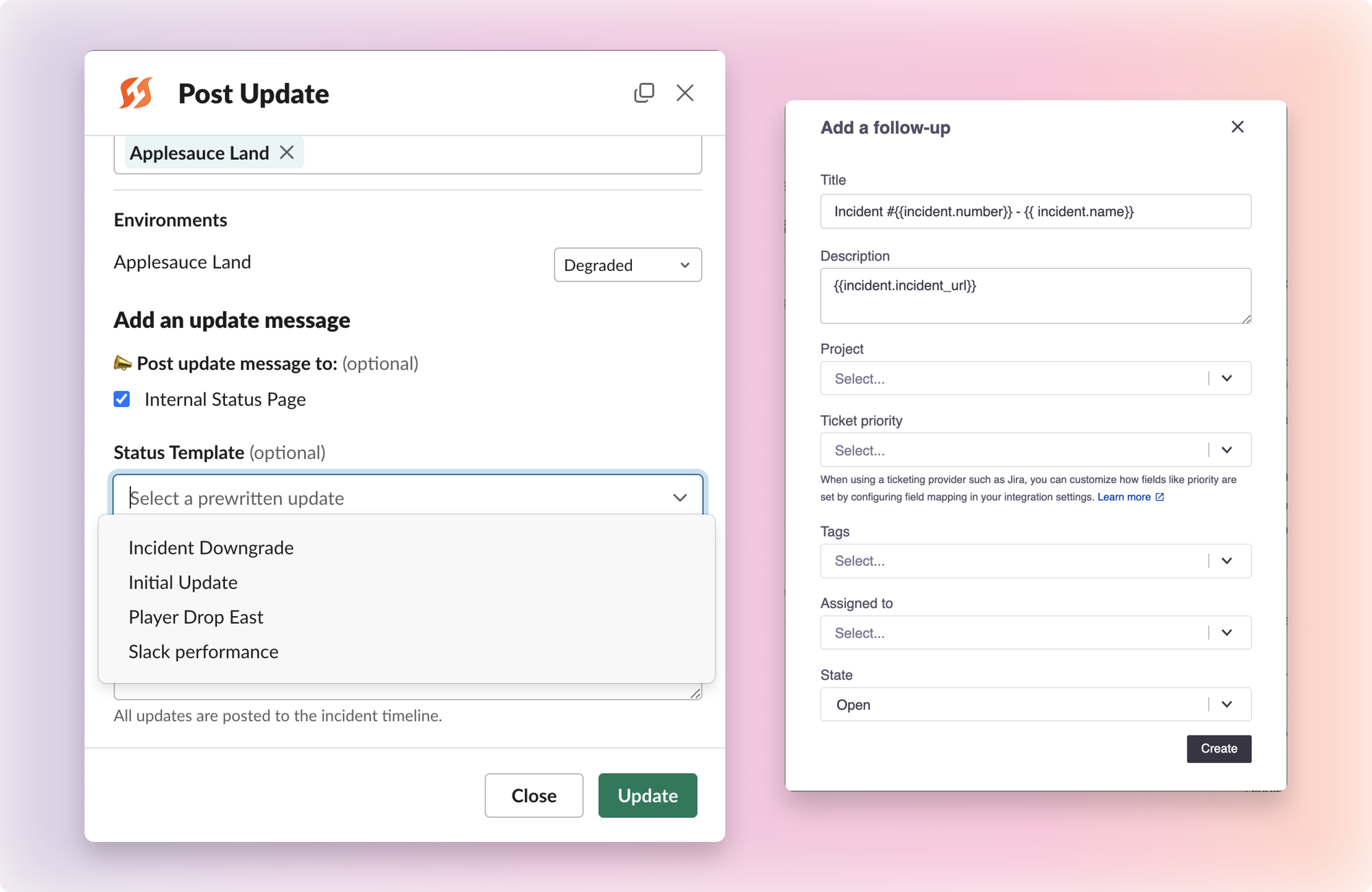 Status Update Templates, Liquid in Follow Ups, and More!