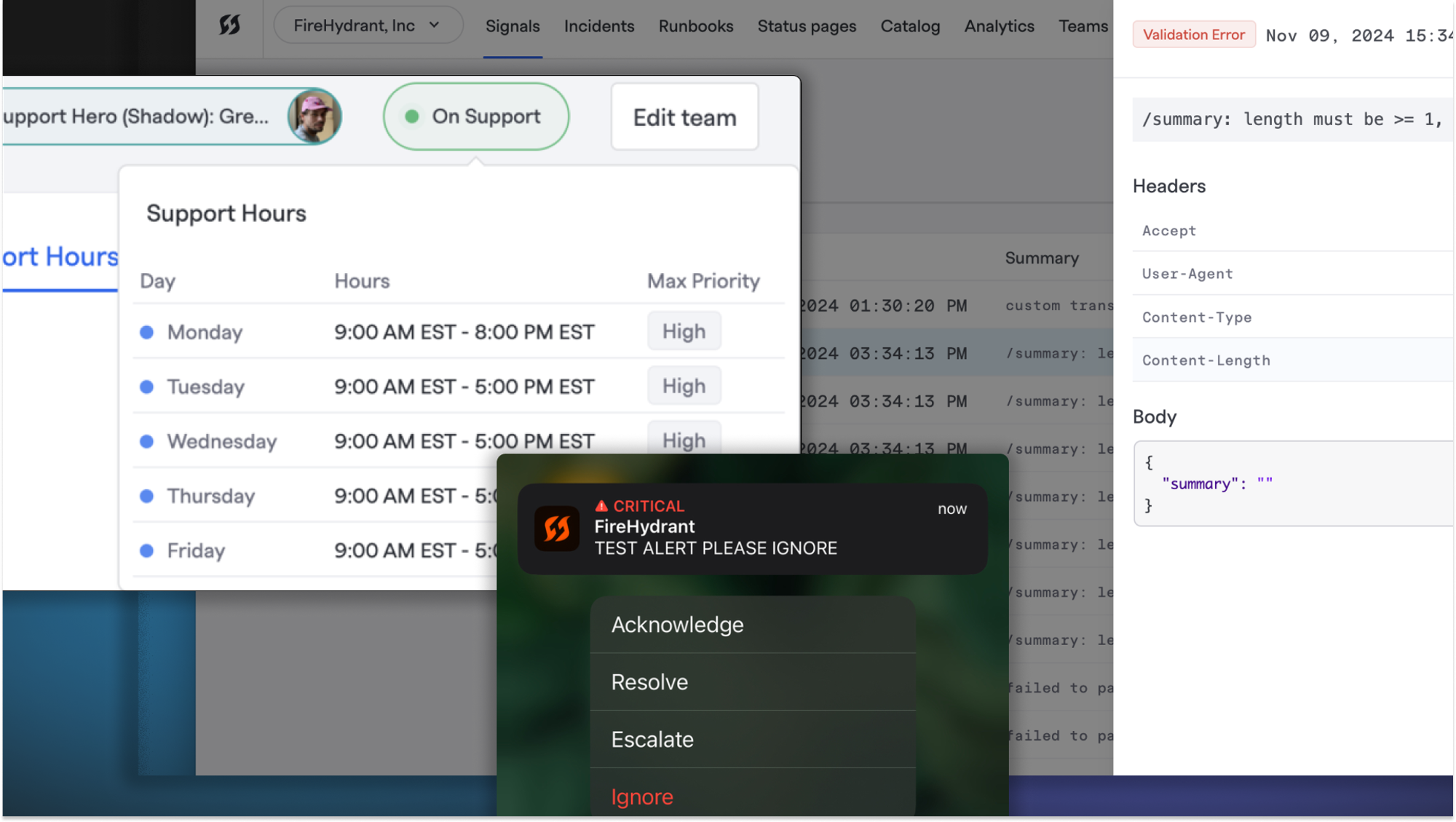 Team Support Hours, Interactive iOS and Apple Watch Notifications, New API Documentation, and Better Error Logging