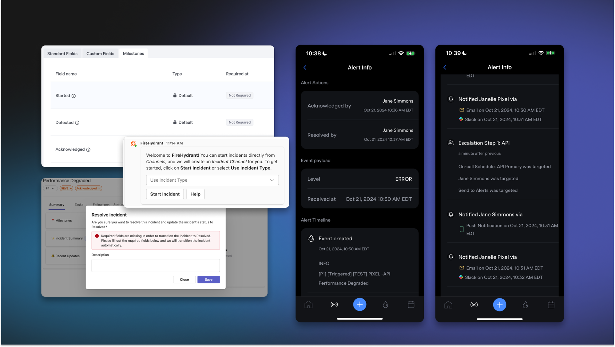 Mobile Alert Timeline, MS Teams Incident Types, and Slack Update Enhancements