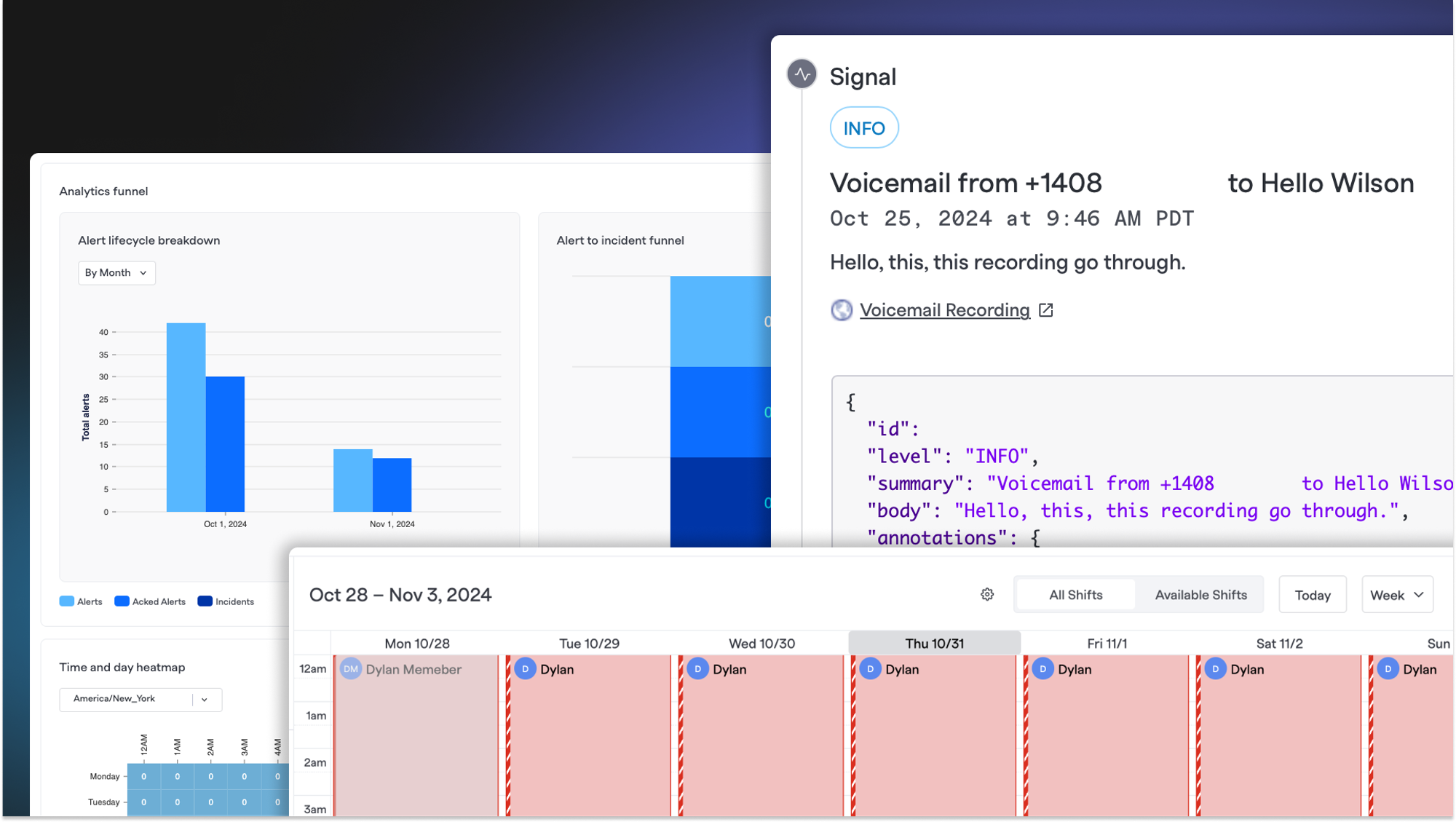On-Call Calendar Customization and Team Analytics