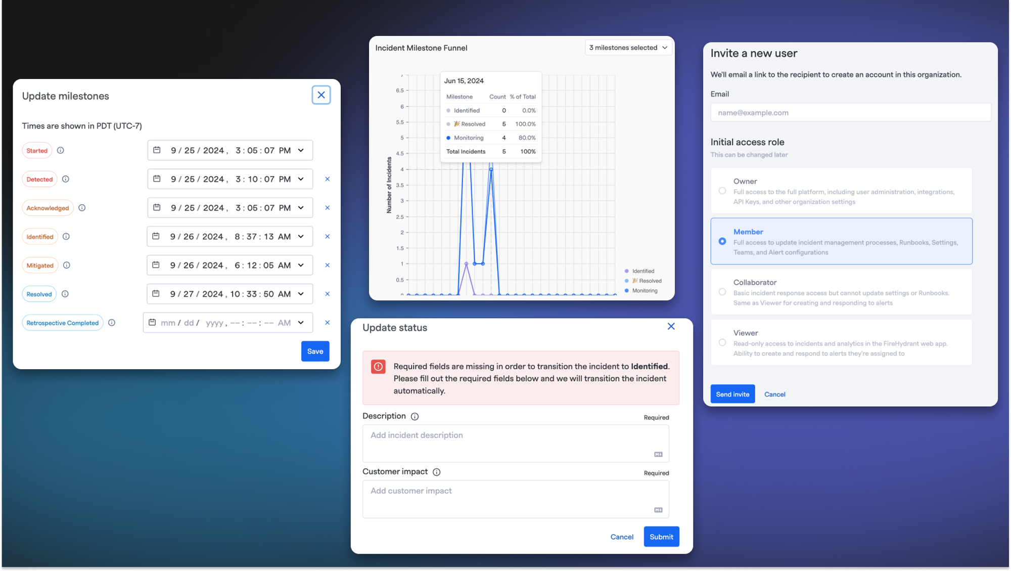 Flexible Milestone Ordering, Adaptive Required Fields, MTTX Analytics Update