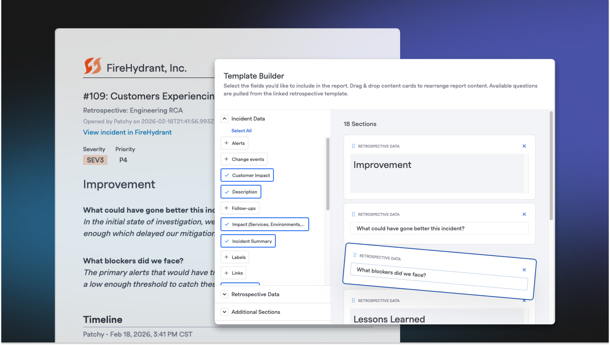 Customize Retrospective Exports