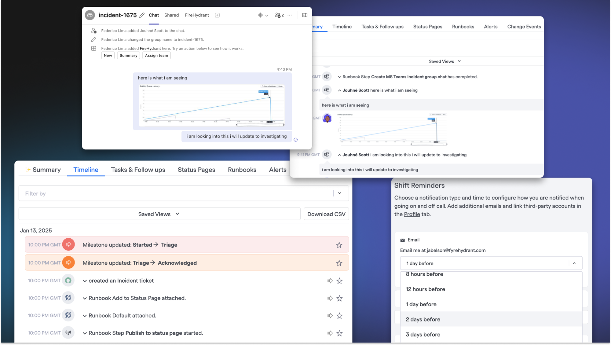 Redesigned Timeline, MS Teams Image Support, More On-Call Advanced Notice Options