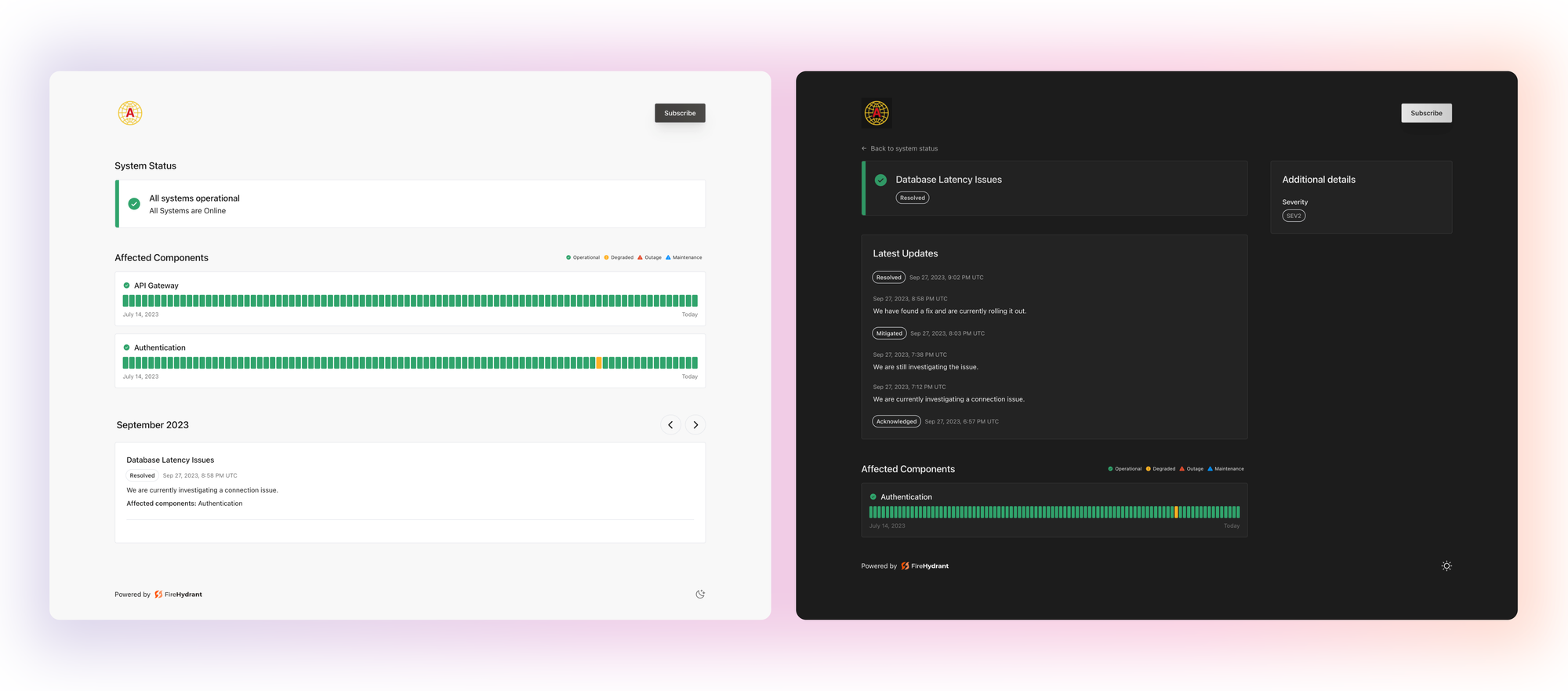 Introducing our New Status Pages