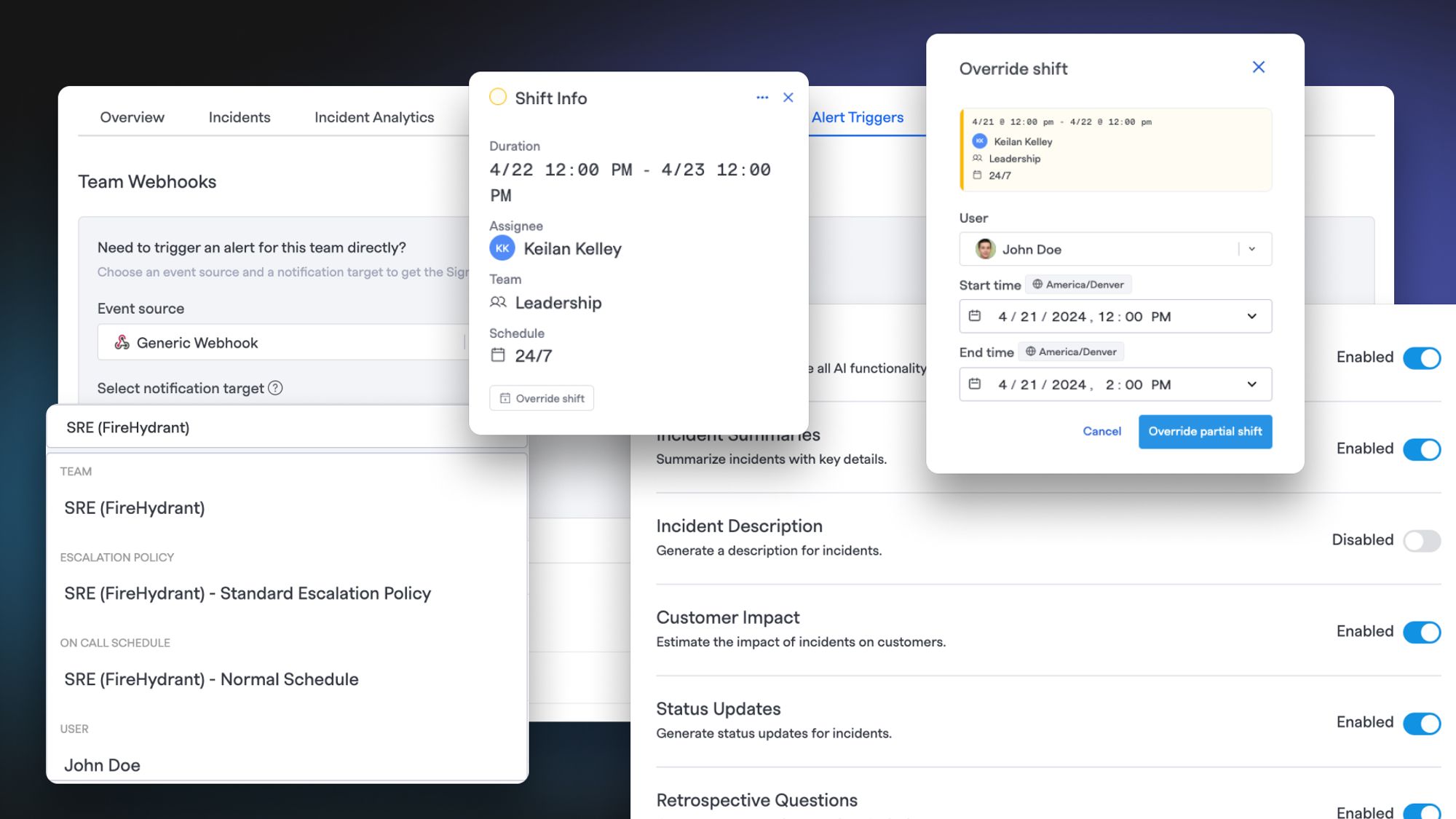 Granular AI Controls, Webhook Targeting, Preemptive Shift Overrides, and more!
