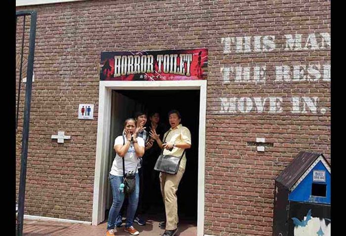 The Horror Toilet attraction at Thriller City, Huis Ten Bosch