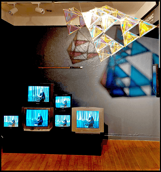 Installation view of “Pneumatic Synergetic” at The Crucible Gallery