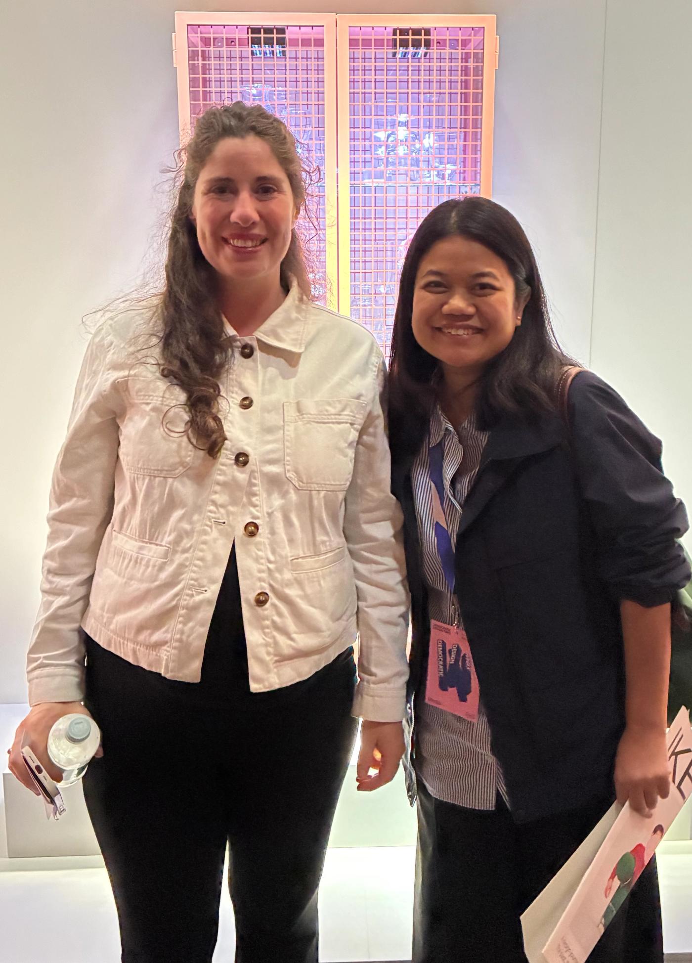 Maria O’Brian and Cidge Laxamana smiling together at the IKEA PS 2026 launch