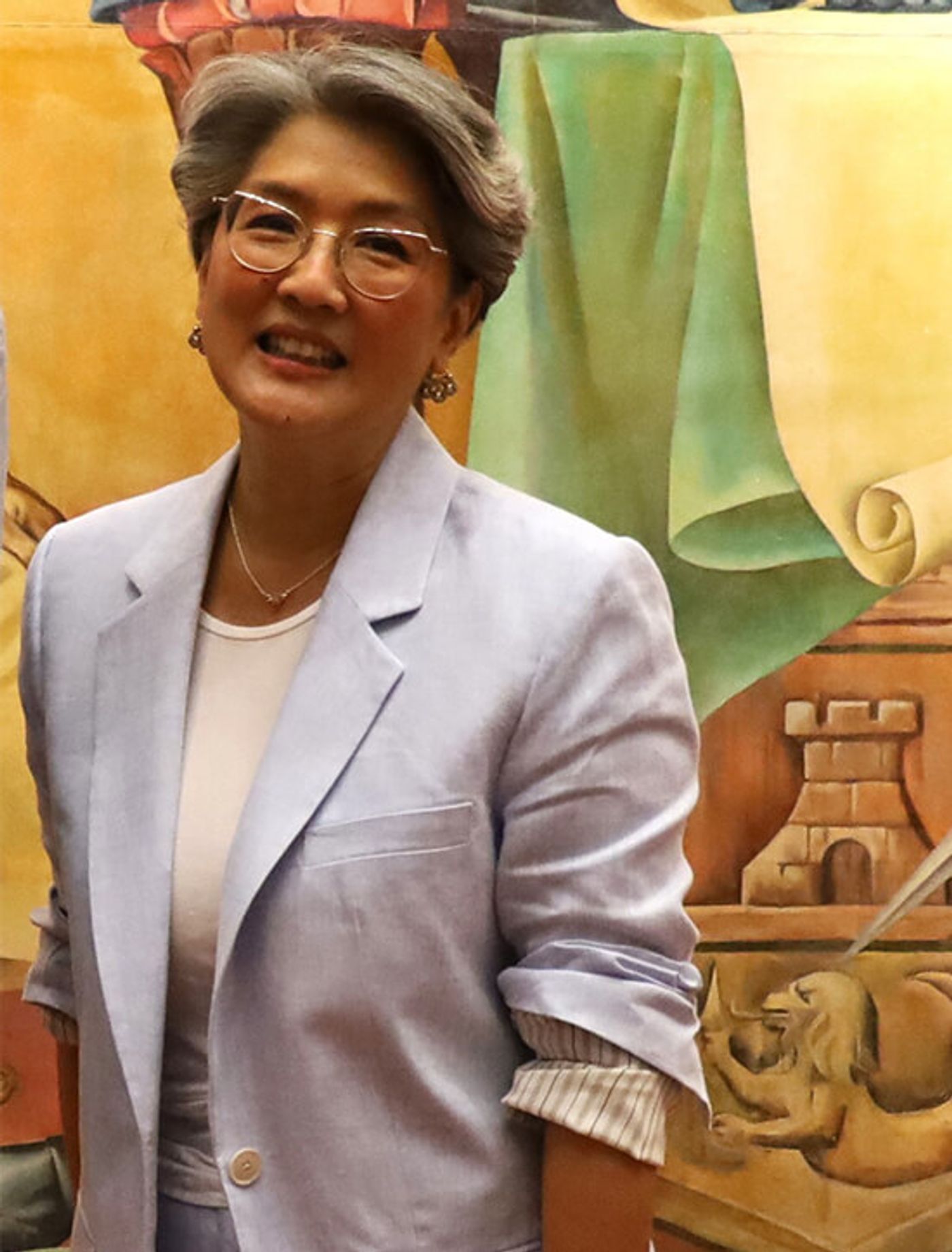 Irene Marcos-Araneta speaking at the press launch of Progetto Puccini