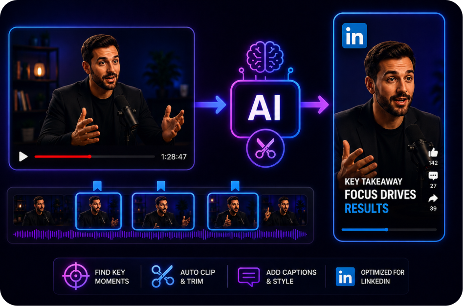 How to Create Short Clips for LinkedIn Video