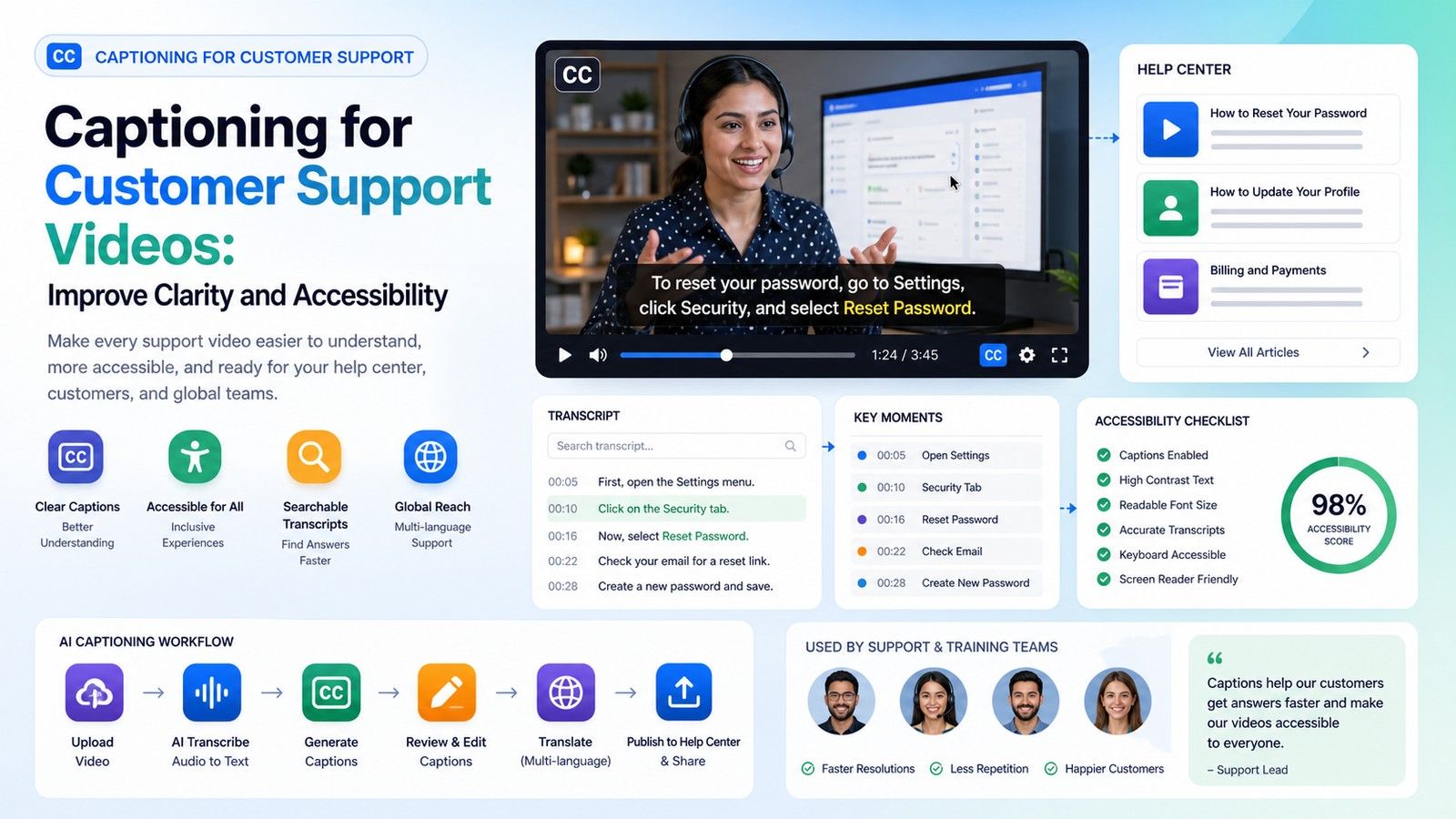support videos captions: Complete Creator Guide | CapsAI