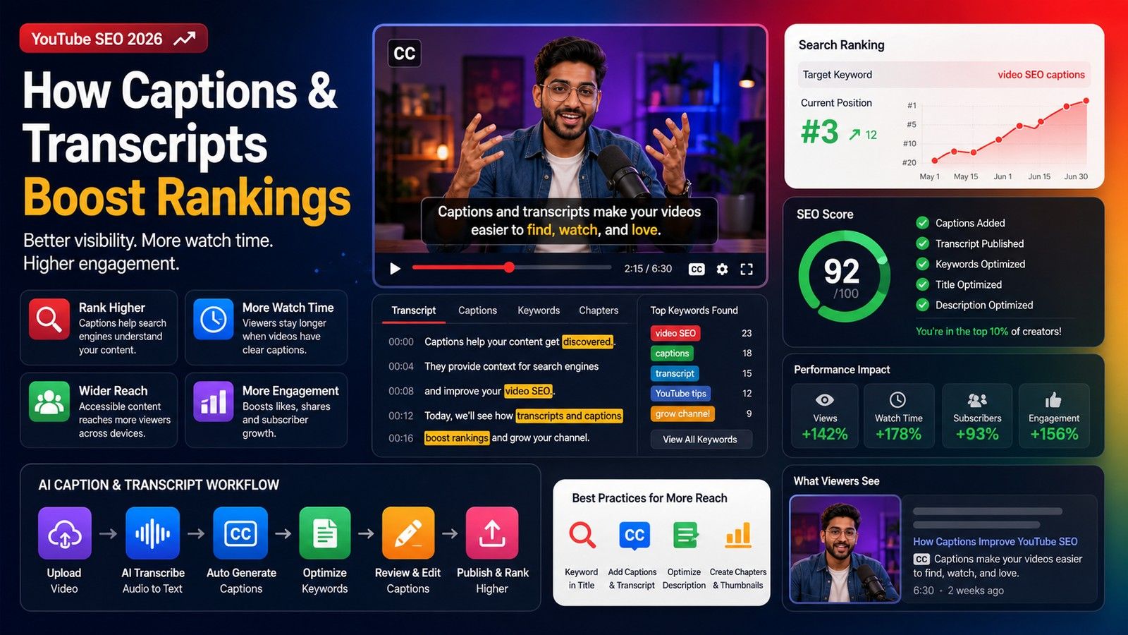YouTube video SEO captions: Complete Creator Guide | CapsAI