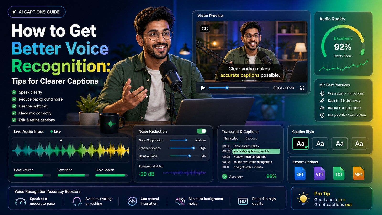 improve speech recognition captions: Complete Creator Guide | CapsAI