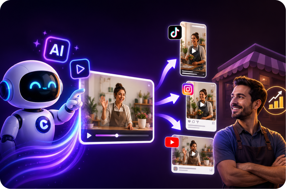 AI Video Repurposing for Small Businesses