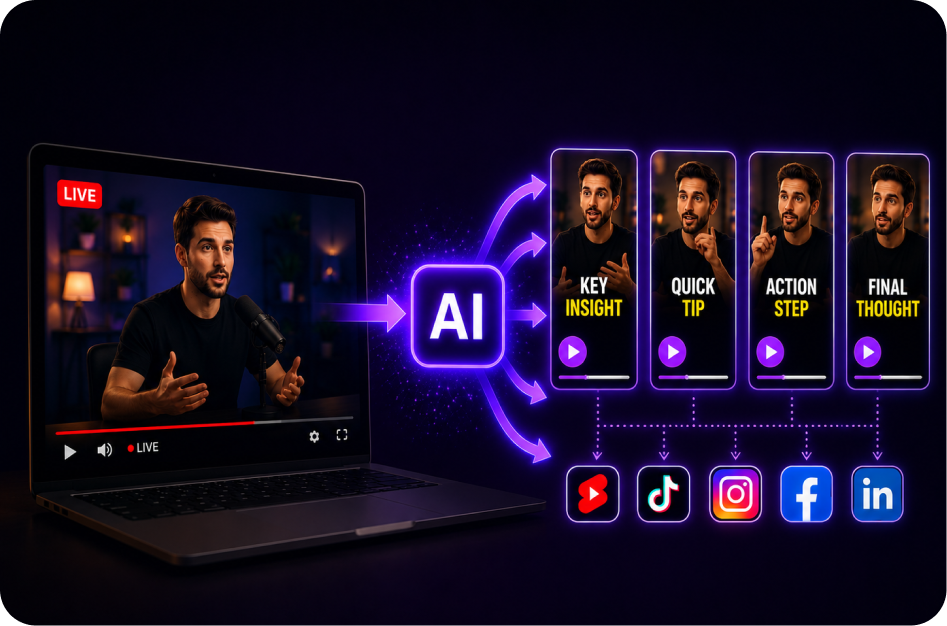 How to Repurpose Livestreams into Short Clips | CapsAI