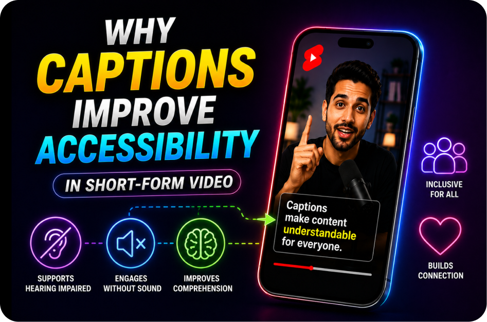 Why Captions Improve Accessibility in Short-Form Video