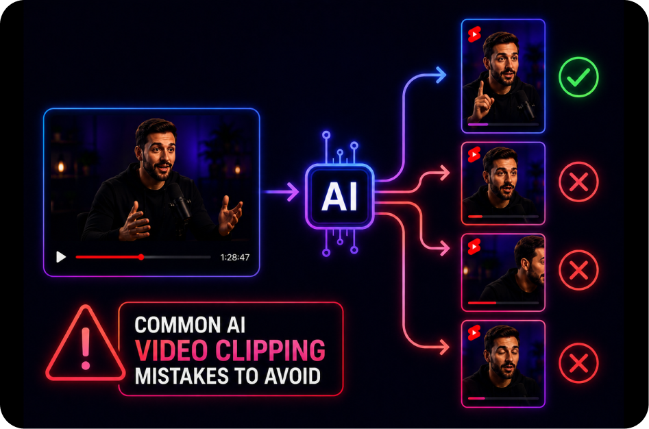 Common AI Video Clipping Mistakes to Avoid