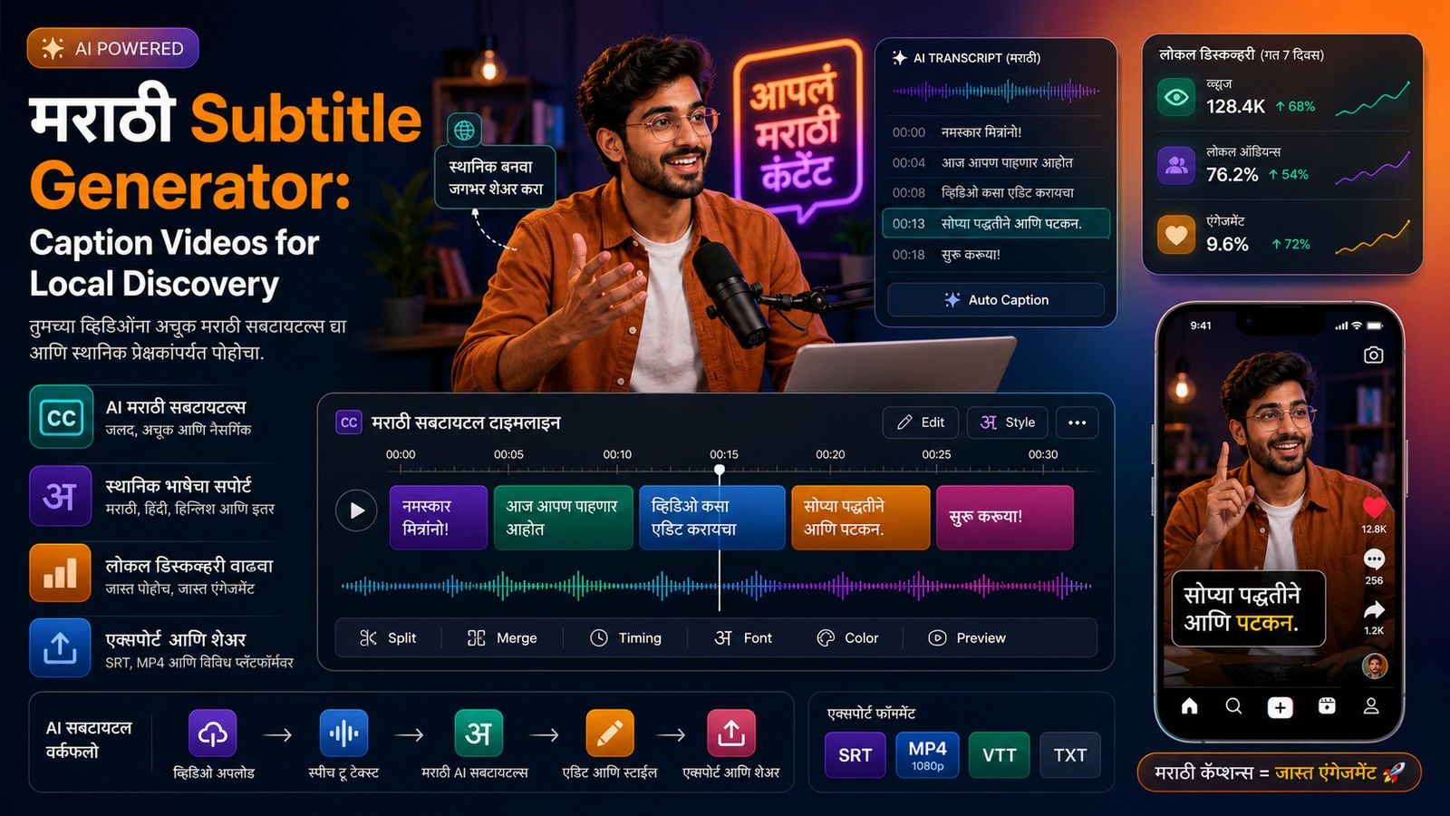 Marathi Subtitle Generator: Caption Videos for Local Discovery