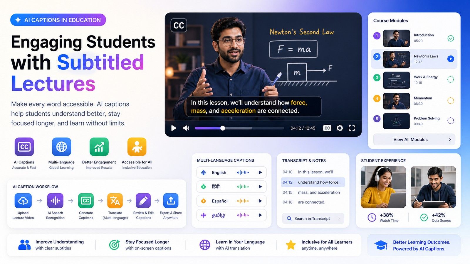 AI captions education: Complete Creator Guide | CapsAI