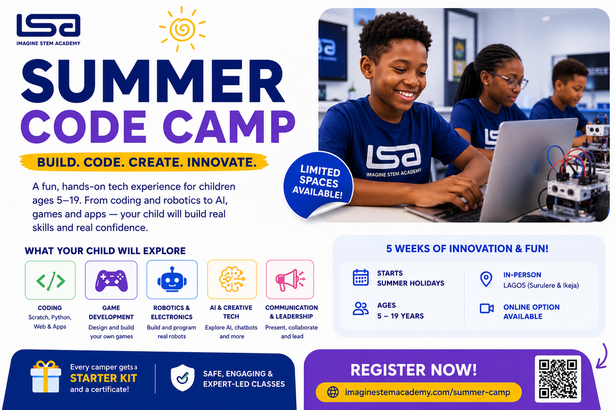 Child learning coding during Imagine STEM Academy’s summer technology camp