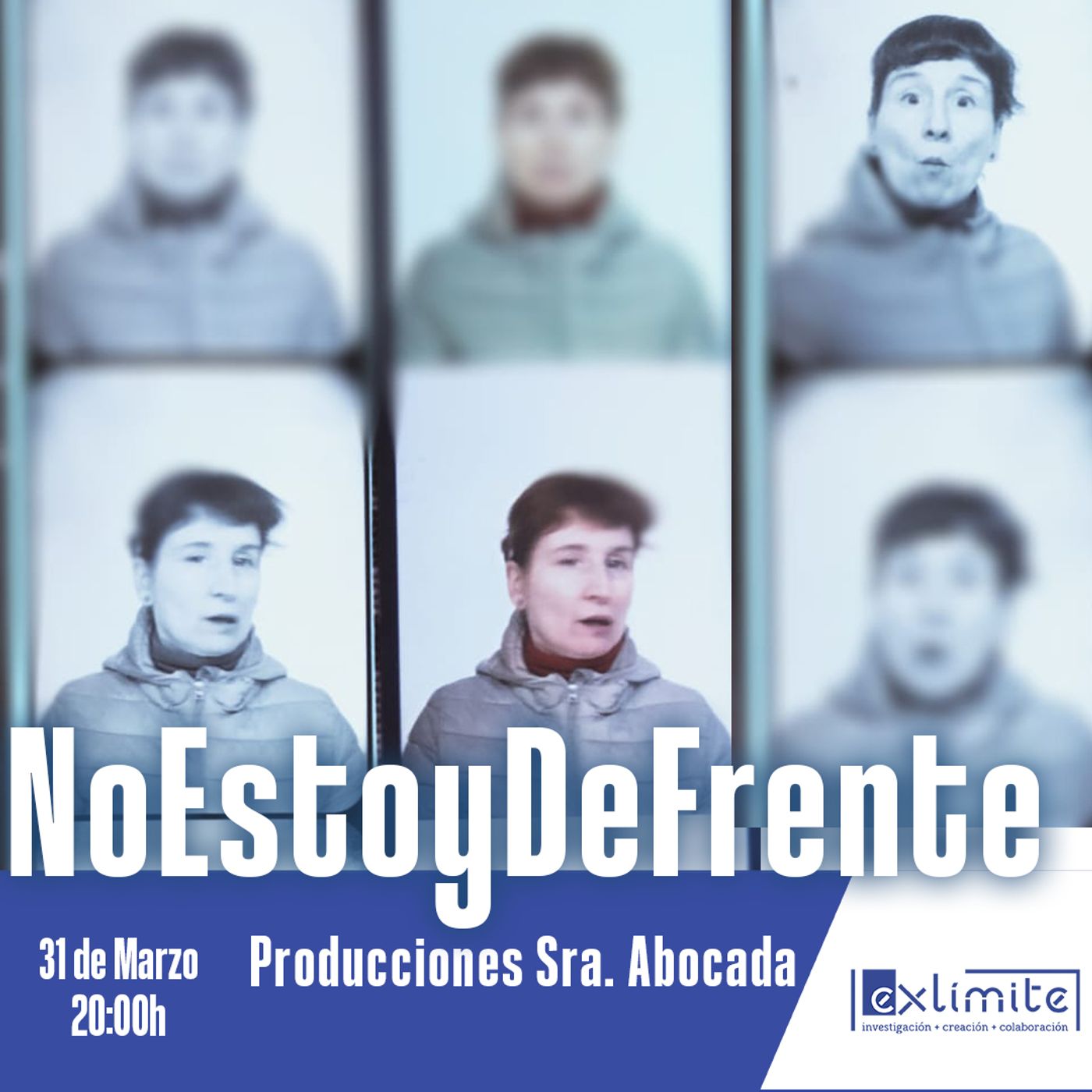 cartel de NoEstoyDeFrente — Producciones Sra. Abocada