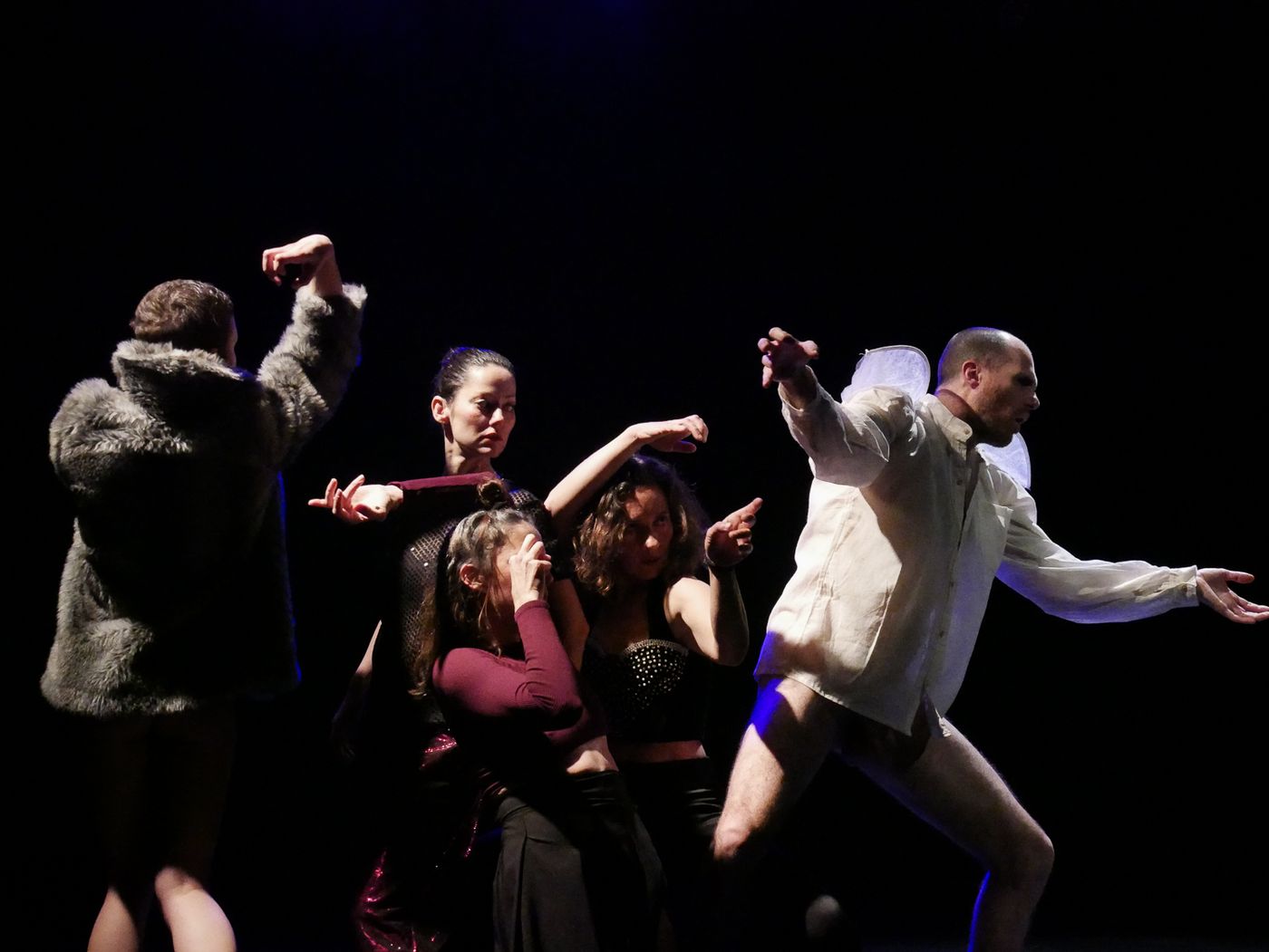 cartel de A BUTOH PELAO. JUEVES DE DANZA EN BRUTO — Nataliya Andru, Matilde J Ciria, Jonathan Martineau, Antonio Lorenzo