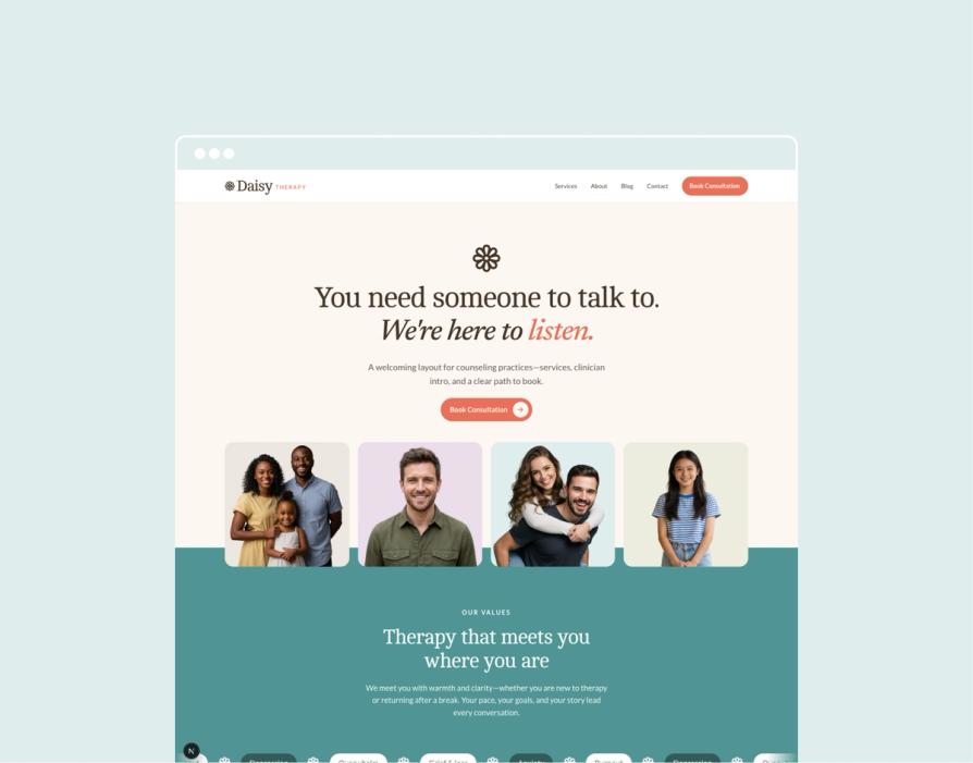 Daisy website preview
