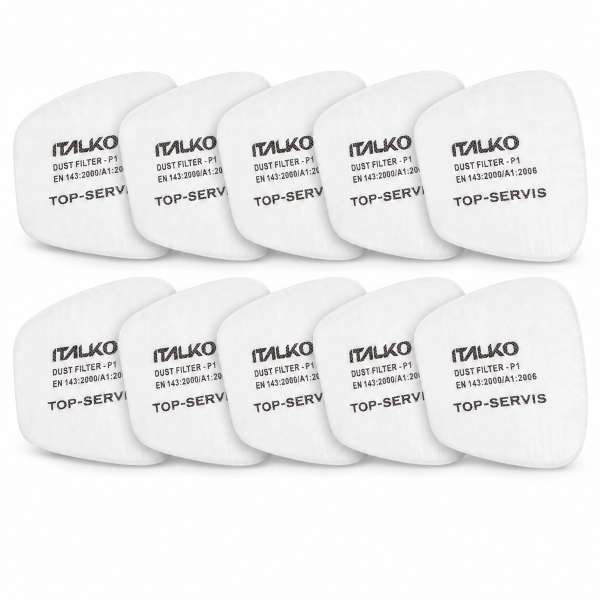 ITALKO P1 Particulate Respirator Pre-Filters – Pack of 10