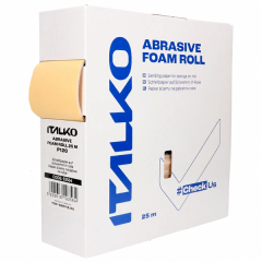 ITALKO Foam-Backed Sanding Roll – 115mm × 25m, Grit P120 · Beige · Pack thumbnail 1