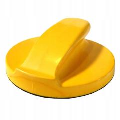 BLUE-CAR Round Hook & Loop Hand Sanding Block – 150mm, 150mm · Yellow · Loose thumbnail 2