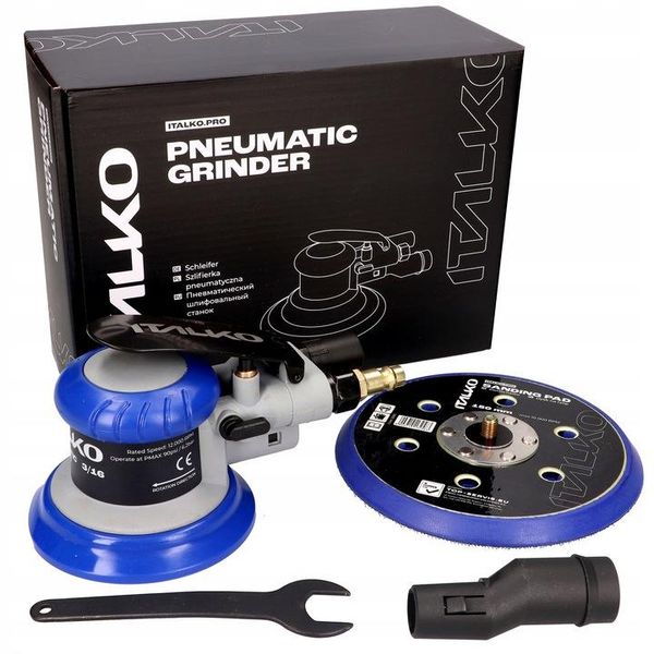 ITALKO Premium Air Random Orbital Sander 150mm - 5mm (3/16") Orbit 