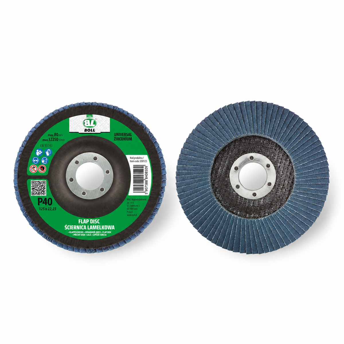 BOLL Flap Disc 125mm, P40 , 10PCS · Pack