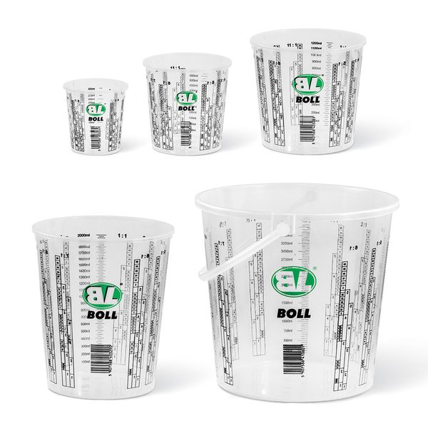 BOLL plastic containers with scales