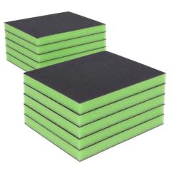 ITALKO Double-Sided Wet & Dry Sanding Sponges – 120 × 100 × 12mm, 10 Pack, Girt P80 · Green · Bag thumbnail 2