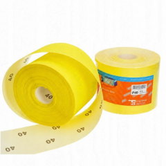 BLUE-CAR Yellow Abrasive Paper Roll – 115mm × 50m, Grit P40 · Yellow thumbnail 1