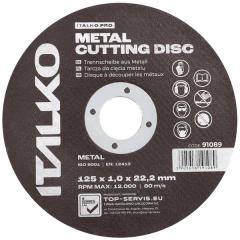 ITALKO Metal Cutting Discs 125 × 1.0 × 22.2mm - 10 Pack, Steel · Pack thumbnail 1
