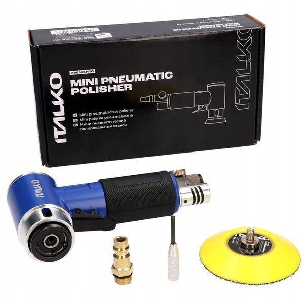 ITALKO 75mm Mini Pneumatic Orbital Sander & Polisher