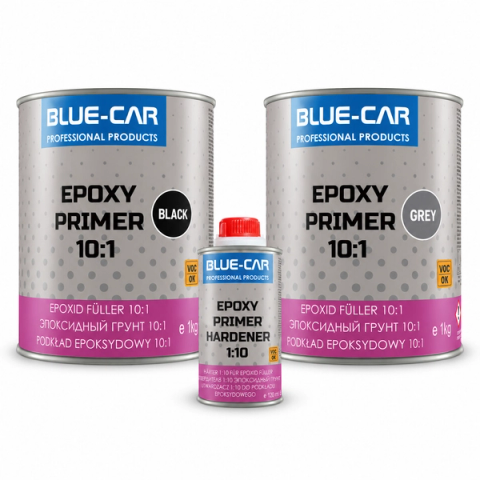 BLUE-CAR 2K Anti-Corrosion Epoxy Primer Kit (Primer + Hardener)